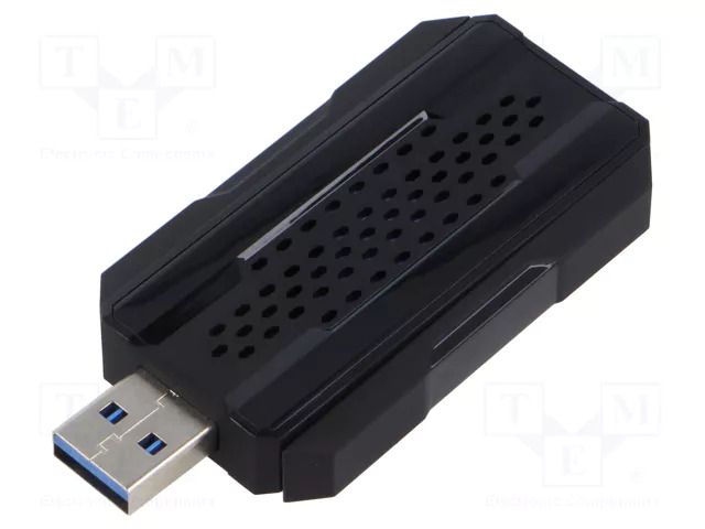 PC extension card: WiFi network; USB A plug; USB 3.0; black LOGILINK WL0250