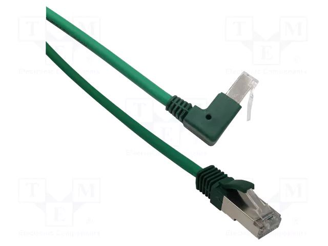 Patch cord; F/UTP; Cat: 6; RJ45 plug,RJ45 down angled plug; Cu MCI MCI-102963