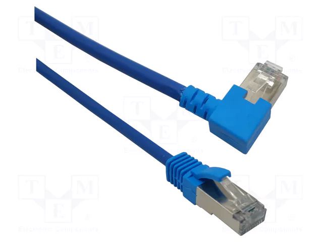 Patch cord; F/UTP; Cat: 6; RJ45 plug,RJ45 left angled plug; Cu MCI MCI-102317