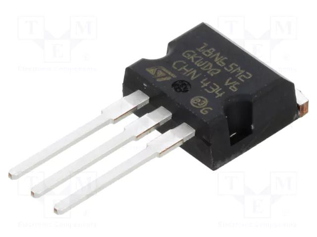 Transistor: N-MOSFET; unipolar; 650V; 12A; Idm: 48A; 110W; I2PAK STMicroelectronics STI18N65M2