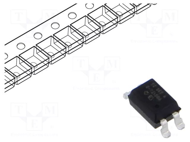 Optocoupler; SMD; Ch: 1; OUT: transistor; Uinsul: 5.3kV; Uce: 80V VISHAY VO617A-8X017T