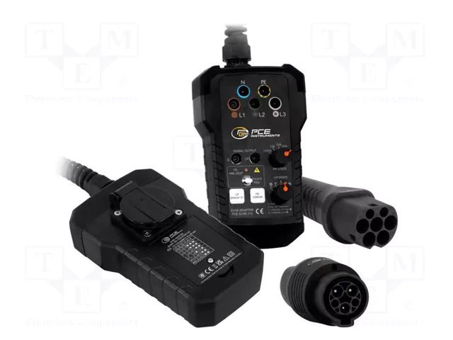 Meter: EV Charging Station Analyzer; 0÷40°C; black; IP40 PCE INSTRUMENTS PCE-EVSE310+