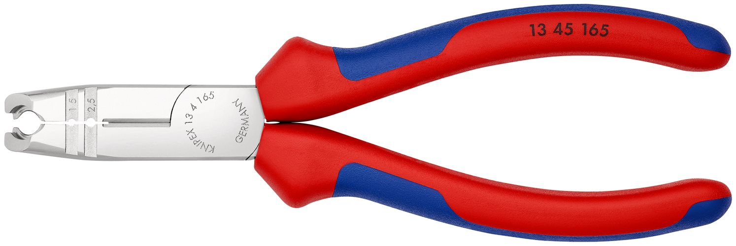 KNIPEX 13 45 165 Stripping Pliers with multi-component handles chrome-plated 165 mm 13 45 165 4003773079682