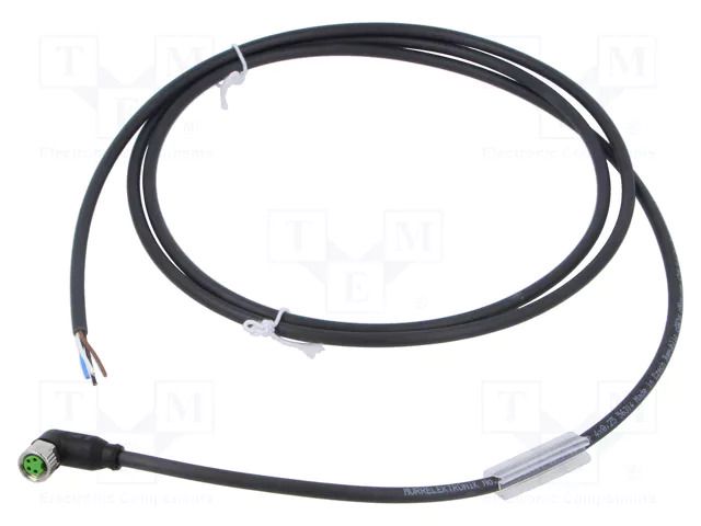 Cable: for sensors/automation; M8; PIN: 4; angled; 1.5m; plug; 60VDC MURRELEKTRONIK 7000-08101-6310150
