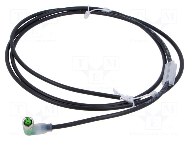 Cable: for sensors/automation; M8; PIN: 3; angled; 1.5m; plug; 30VDC MURRELEKTRONIK 7000-08121-6300150