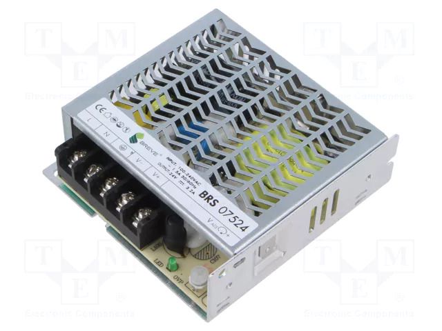 Power supply: switching; for building in; 75W; 24VDC; 0÷3.2A; BRS BREVE TUFVASSONS BRS-07524