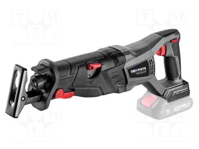 Reciprocating saw; battery; wood,metal; 18VDC; Energy+; 120mm GRAPHITE 58G096