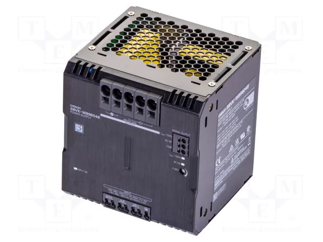 Power supply: switching; for DIN rail; 960W; 48VDC; 20A; OUT: 1 OMRON S8VK-WB96048