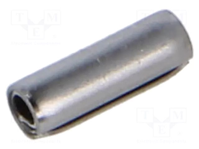 Springy stud; stainless steel; Ø: 2mm; L: 6mm; DIN 7343; ISO 8750 BOSSARD B2X6/BN1351