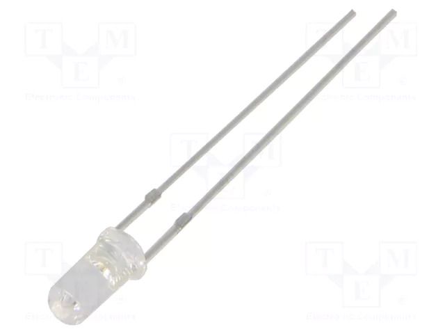 LED; blue; 3mm; 500÷750mcd; 50°; Front: flat; 2.9÷3.4VDC; -30÷85°C OPTOSUPPLY OSBBS23N51A