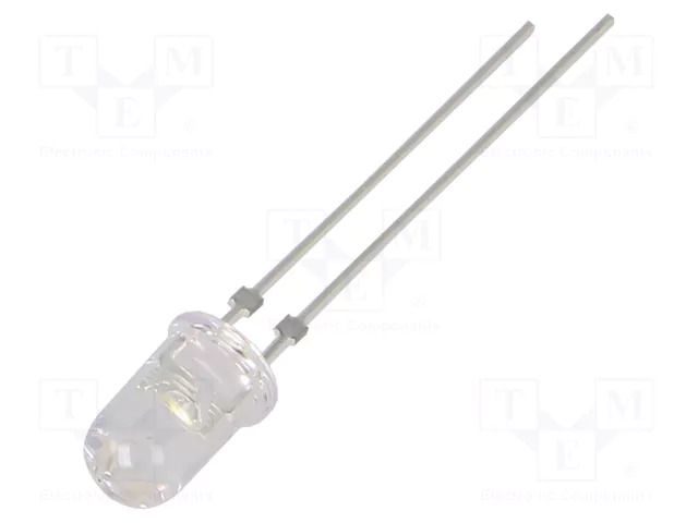 LED; white warm; 5mm; 30°; Front: convex; 2.9÷3.4VDC; No.of term: 2 OPTOSUPPLY OSM54P5A31C
