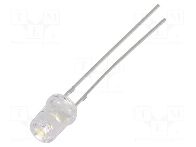 LED; white cold; 5mm; 750÷1120mcd; 120°; Front: recessed; 12÷15VDC OPTOSUPPLY OSW5DK53C1A-12V