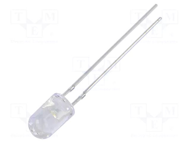 LED; white cold; 5mm; 25000÷30000mcd; 15°; Front: convex; -30÷85°C OPTOSUPPLY OSW5DK5E11B