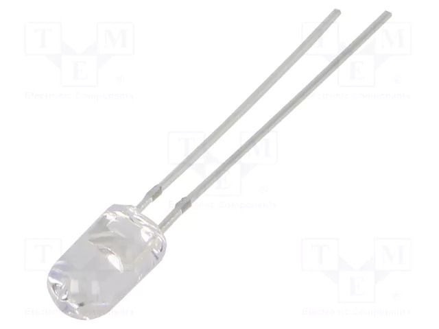 LED; yellow; 5mm; 14400÷18000mcd; 15°; Front: convex; 2.1÷2.6VDC OPTOSUPPLY OSY5PA5E11B