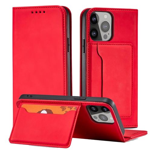 Magnet Card Case case for Samsung Galaxy S23+ flip cover wallet stand red, Hurtel 5907769351556 5907769351556