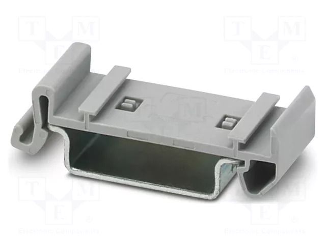 Fixing element; W: 16.3mm; H: 45.7mm; Body: grey PHOENIX CONTACT PTFIX10/S-NS35A