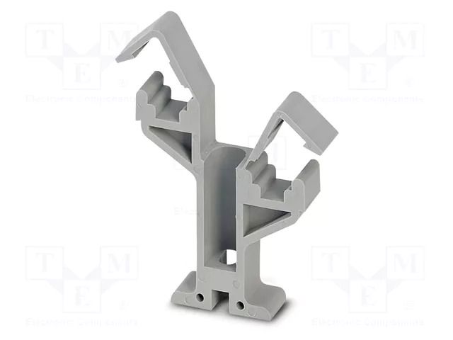 Mounting clamp; L: 48mm; ways: 2; W: 10mm; H: 42mm; Body: grey PHOENIX CONTACT AB2/SS