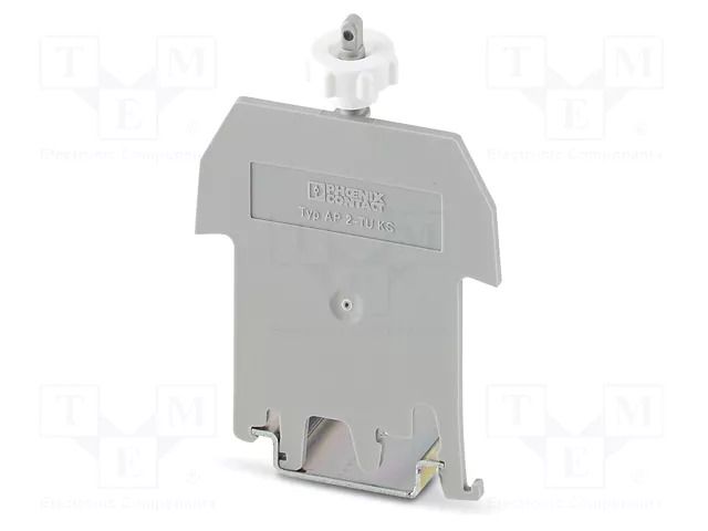 Cover profile carrier; L: 79.2mm; W: 2mm; H: 55.5mm; Body: grey PHOENIX CONTACT AP2-TUKS