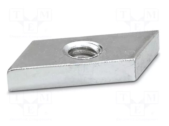 Fixing element; L: 4.95mm; W: 9.9mm; H: 27.7mm; Body: silver PHOENIX CONTACT GLM6