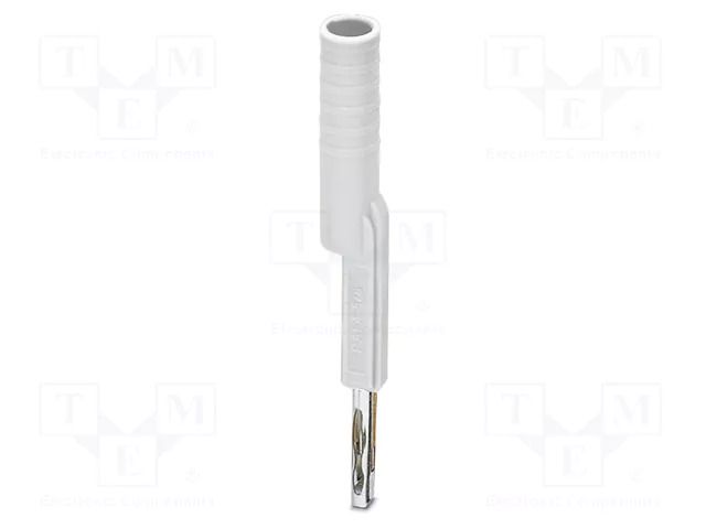 Test socket; PA; L: 45.3mm; ways: 1; H: 5.8mm; Body: white PHOENIX CONTACT PAI-4-FIX-5/6WH