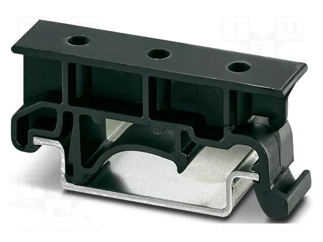 Fixing element; L: 7.3mm; W: 10mm; H: 42.6mm; Body: black PHOENIX CONTACT USA10BK