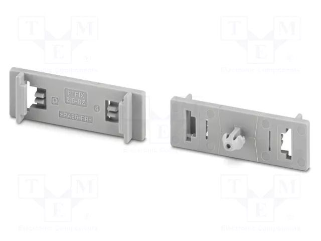 Fixing element; L: 8.2mm; W: 10.3mm; H: 32mm; Body: grey PHOENIX CONTACT PTFIX2.5-RZ