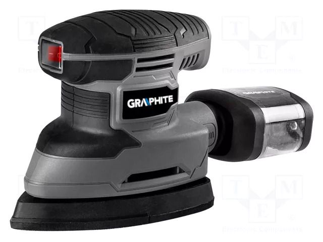 Finishing sander; electric; 180W; 230VAC; delta; 140x80mm GRAPHITE 59G336