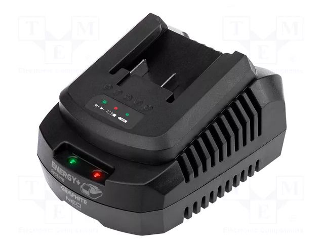 Charger: for rechargeable batteries; Li-Ion; 18V; Usup: 230VAC GRAPHITE 58G002-1