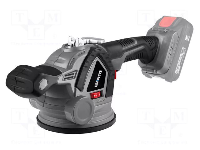 Suction lifter; battery; ceramic tile,glass; 18VDC; Energy+; 50kg GRAPHITE 58GE148