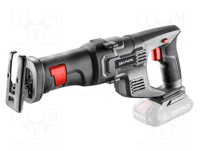 Reciprocating saw; battery; wood,metal; 18VDC; Energy+; 60mm GRAPHITE 58G017