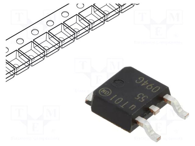 Transistor: N-MOSFET; unipolar; 60V; 12A; Idm: 45A; 48W; DPAK ONSEMI NTD3055-094T4G