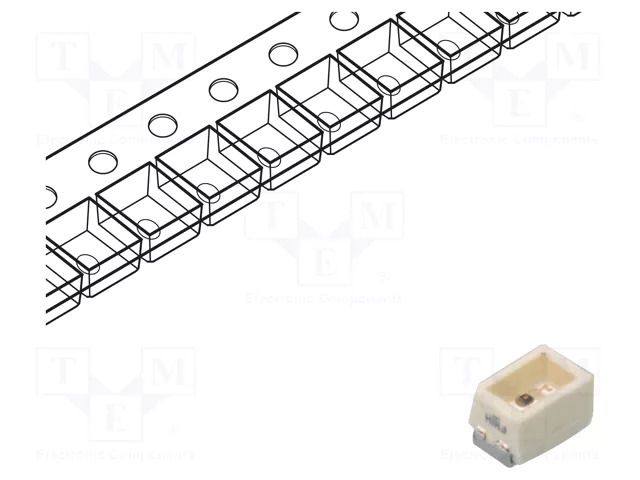 LED; orange; SMD; 0.3÷0.95lm; 90÷355mcd; 1.85÷2.35VDC; 120°; 20mA ams OSRAM LOM676-Q2T1-24