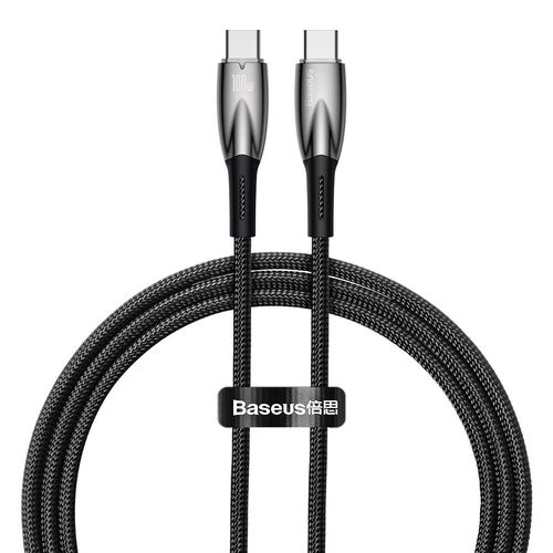 Baseus CADH000701 USB-C - USB-C PD cable 100W 5A 480Mb/s 1m - black, Baseus 6932172618025 6932172618025