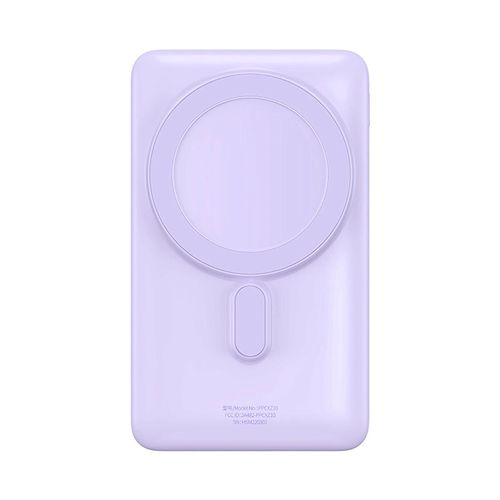 Baseus Magnetic Bracket Wireless Fast Charge Power Bank 10000mAh 20W Purple（With Xiaobai series fast charging Cable Type-C to Type-C 60W(20V/3A) 50cm White）, Baseus 6932172620738 6932172620738