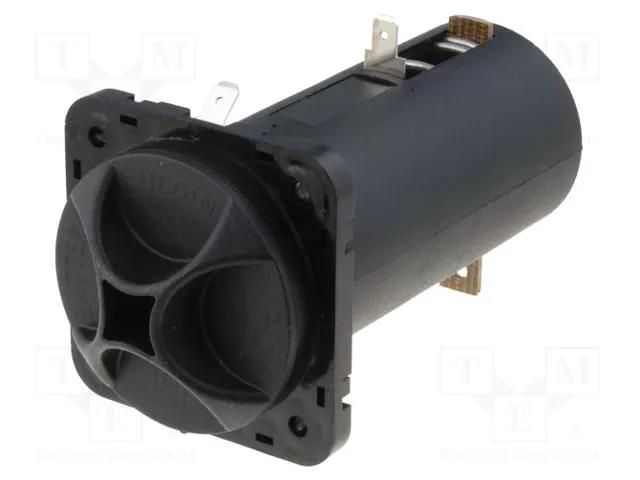 Holder; D,R20; Batt.no: 1; soldering lugs; black; UL94V-0; 37.29mm BULGIN BXS016