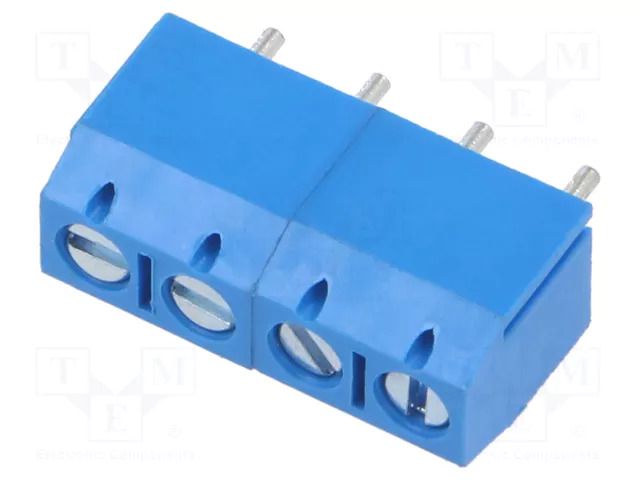 Connector: PCB terminal block; terminal; angled 90°; on PCBs XINYA XY301VA-4P-5.0-BL