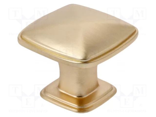 Knob; H: 24mm; zamak; W: 30mm; L: 30mm; POINT; Plating: galvanized GTV Poland GTV-GZ-POINT-1-18