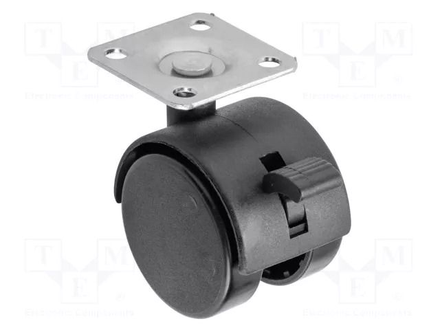 Furniture wheel; Ø: 40mm; with locking GTV Poland GTV-KM-0H-40-D20