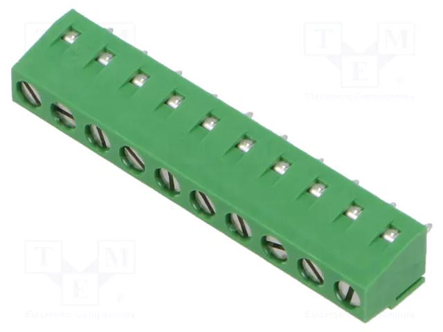 Connector: PCB terminal block; terminal; 13.5A; 300V; PIN: 10; 1x10 TE Connectivity 1-282836-0