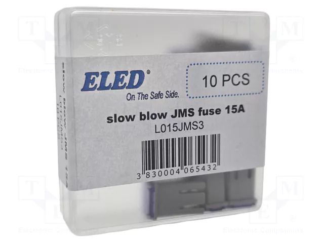Fuse: fuse; 15A; automotive; 10.7mm; 10.7x7.7x17.5mm ELED L015JMS3