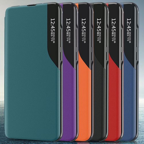 Eco Leather View Case case for Samsung Galaxy S23+ with a flip stand red, Hurtel 5907769350719 5907769350719
