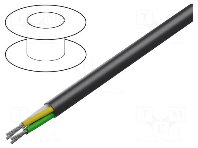 Wire: control cable; chainflex® CFSOFT1; 4x0.34mm2; PVC; black IGUS CFSOFT1.03.04