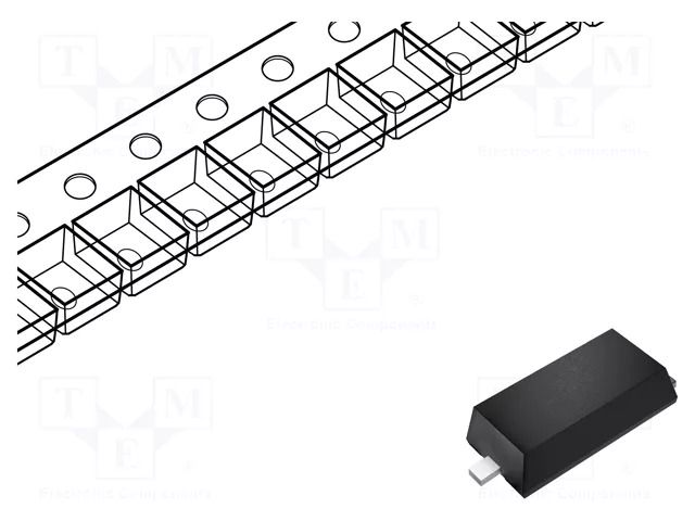 Diode: Zener; 0.5W; 5.6V; SMD; reel,tape; SOD523F; single diode ONSEMI MM5Z5V6ST1G