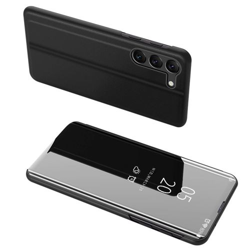 Clear View Case case for Samsung Galaxy S23 cover with flap, black, Hurtel 9145576270295