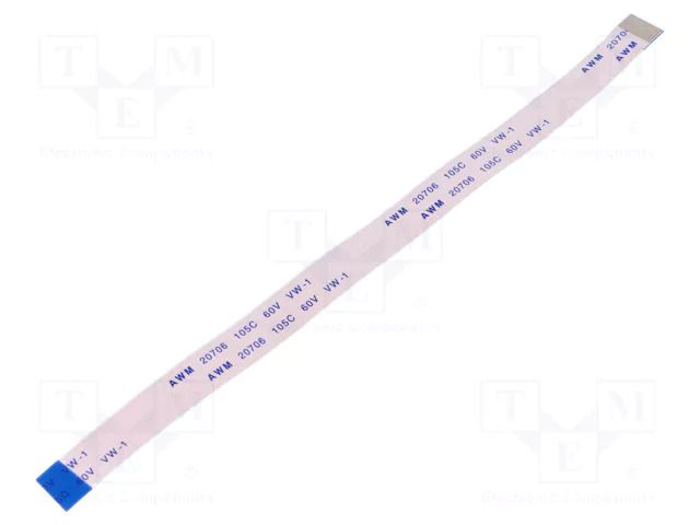 FFC tape; Cores: 16; Tape ph: 0.5mm; L: 152mm; 500mA; 60V GCT 05-16-D-0152-A-G