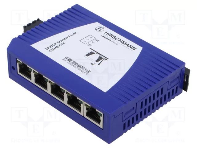 Switch Ethernet; unmanaged; Number of ports: 5; 9.6÷32VDC; RJ45 HIRSCHMANN 942335003