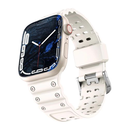 Strap Triple Protection for Apple Watch 42 / 44 / 45 / 49 mm band bracelet - beige, Hurtel 5907769354281