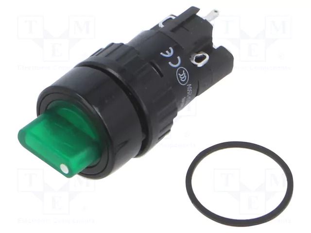 Switch: rotary; Pos: 2; SPDT; 2A/220VAC; 0.1A/220VDC; 50mΩ; Mat: PA66 ONPOW LAS1Y-11X2G24V