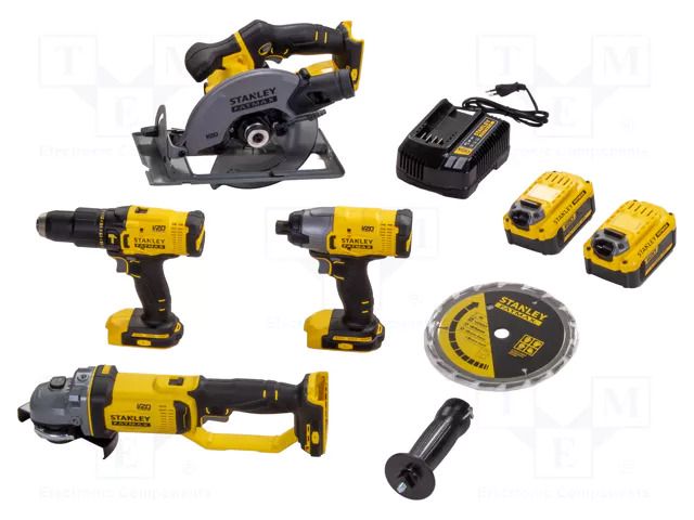 Set; battery; 230VAC; 18VDC; FATMAX V20 STANLEY STL-SFMCK469M2-QW