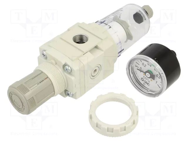 Compressed air filter/regulator; Working press: 10bar; 5um SMC AW20-F02GH-D